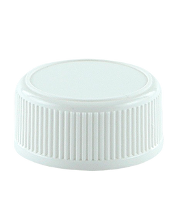 SCCR Screw Cap 38/410 White Ribbed-Wall Wedge-Seal Fine-Grip