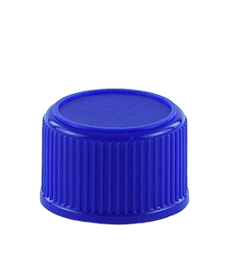 SCCR Screw Cap 28/410 Long-Skirt Blue Ribbed-Wall Wedge-Seal