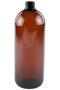 Bottle 1Ltr Tall Boston 28/410 AmberTint PET