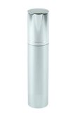 Airless Bottle 50mL Ava Kapp Brush-Silver Body with Shiny-Silver Base