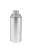 Airless Bottle 30mL Ava Kapp Brush-Silver Body with Shiny-Silver Base