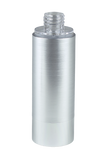 Airless Bottle 80mL Ava Kapp Brush-Silver Body with Shiny-Silver Base