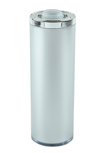 Airless Bottle 120mL Ava Kapp Natural/Matte-Silver + Collar Shiny-Silver