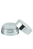 APJY Airless Lotion Pump SSOC (for Jar 15, 30mL) Shiny-Silver with White Button + Overcap SHINY-Silver