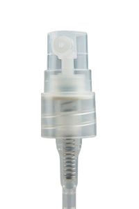 TPZ Treatment Pump (for Pencil Bottle) 0.10mL discharge 13mm Screw-Neck Natural + Overcap Clear