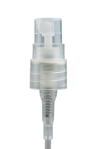 FMZ Spray Pump (for Pencil Bottle) 0.10mL discharge 13mm Screw-Neck Natural + Overcap Clear
