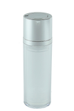 Airless Bottle 30mL Ava Twist Clear Outer + Natural Inner