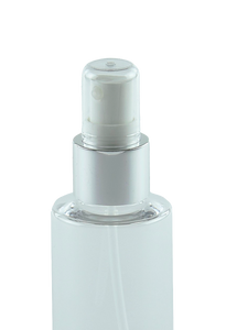 TPZ Treatment Pump AZK30131 24/410 White with Shiny-Silver Sleeve 185dt fbog + OverCap Clear Domed