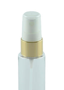 FMZ Fine Mist Spray 20/410 White with Shiny-Gold sleeve 240dt fbog + Overcap Clear Domed