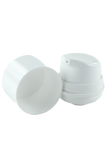 APZ Airless Lotion Pump 1.0mL WHOC (for Bot 50mL Short & 100mL Snow) White + Overcap WHITE