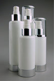 Overcap (for 100/150mL Bottle Cosmetic) Clear with Shiny-Silver Rim Foil
