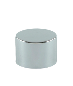 SCYX Screw Cap 24/410 White with Silver-Shiny Aluminium Sleeve Smooth-Wall + PE Wad