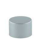 SCYX Screw Cap 24/410 White with Matte-Silver Aluminium Sleeve Smooth-Wall + PE Wad
