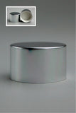 SCYX Screw Cap 28/410 White with Shiny-Silver Aluminium Sleeve Smooth-Wall + PE Wad