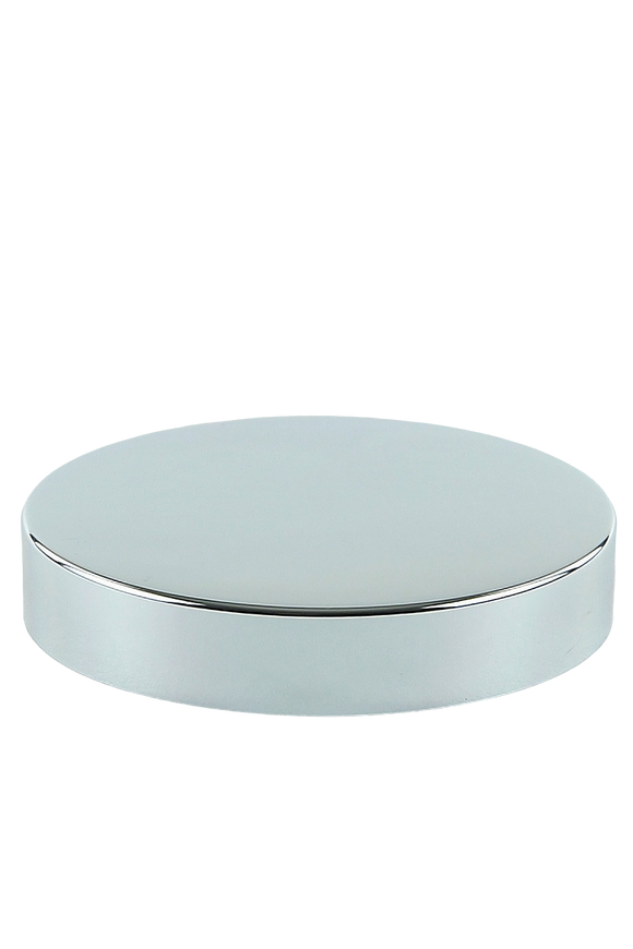 Lid 89mm Lowline White with Shiny-Silver Aluminium Sleeve + Wad