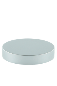 Lid 89mm Lowline White with Matte-Silver Aluminium Sleeve + Wad